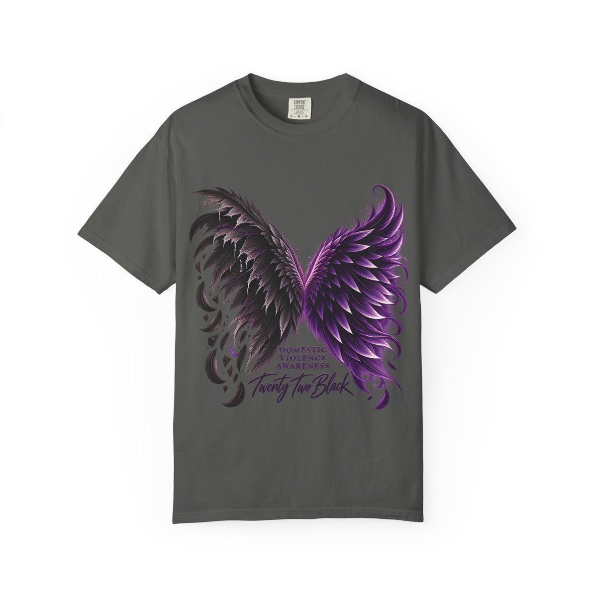 Domestic Violence Awareness Comfort Colors Tee — Twenty Two Black