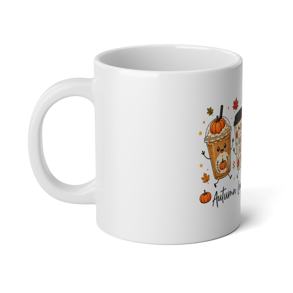 Autumn Leaves & Coffee Please 20 oz Jumbo Mug