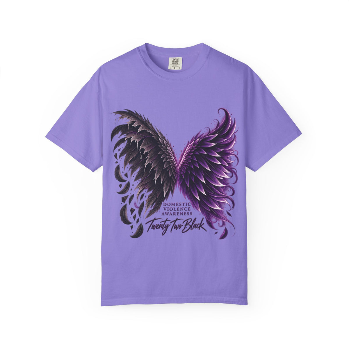 Domestic Violence Awareness Comfort Colors Tee — Twenty Two Black