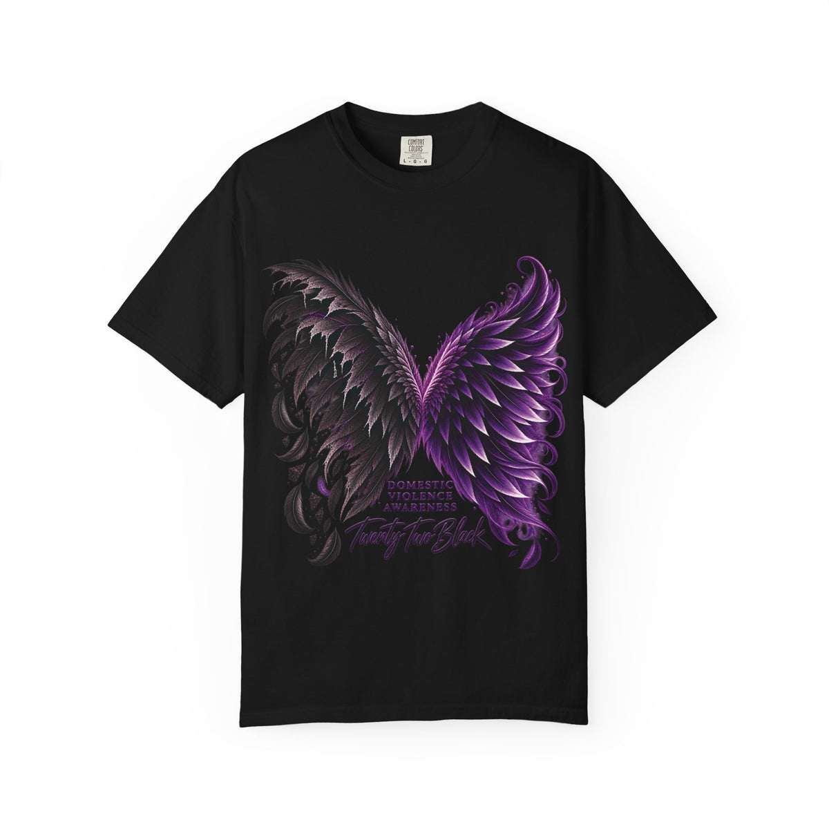 Domestic Violence Awareness Comfort Colors Tee — Twenty Two Black