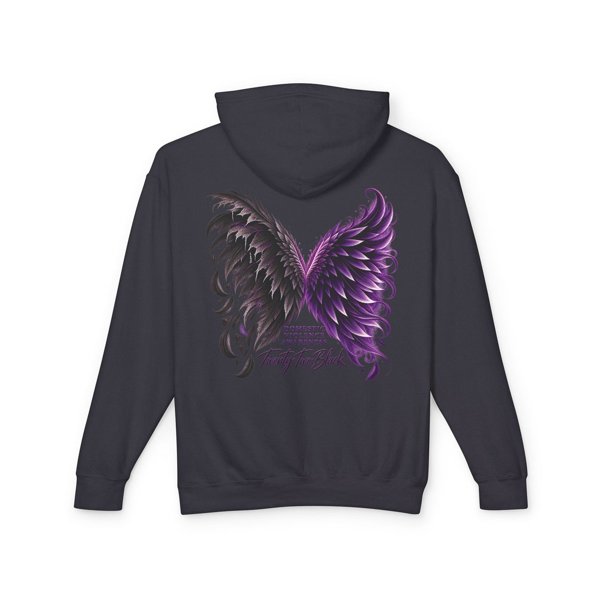 Domestic Violence Awareness Comfort Colors Hoodie — Twenty Two Black