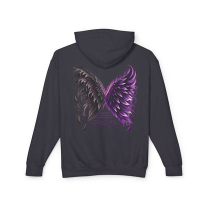 Domestic Violence Awareness Comfort Colors Hoodie — Twenty Two Black