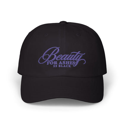 Beauty for Ashes Embroidered Dad Cap — Twenty Two Black