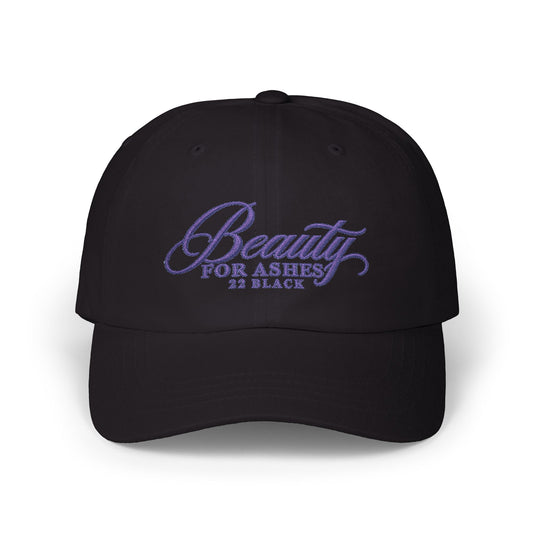 Beauty for Ashes Embroidered Dad Cap — Twenty Two Black