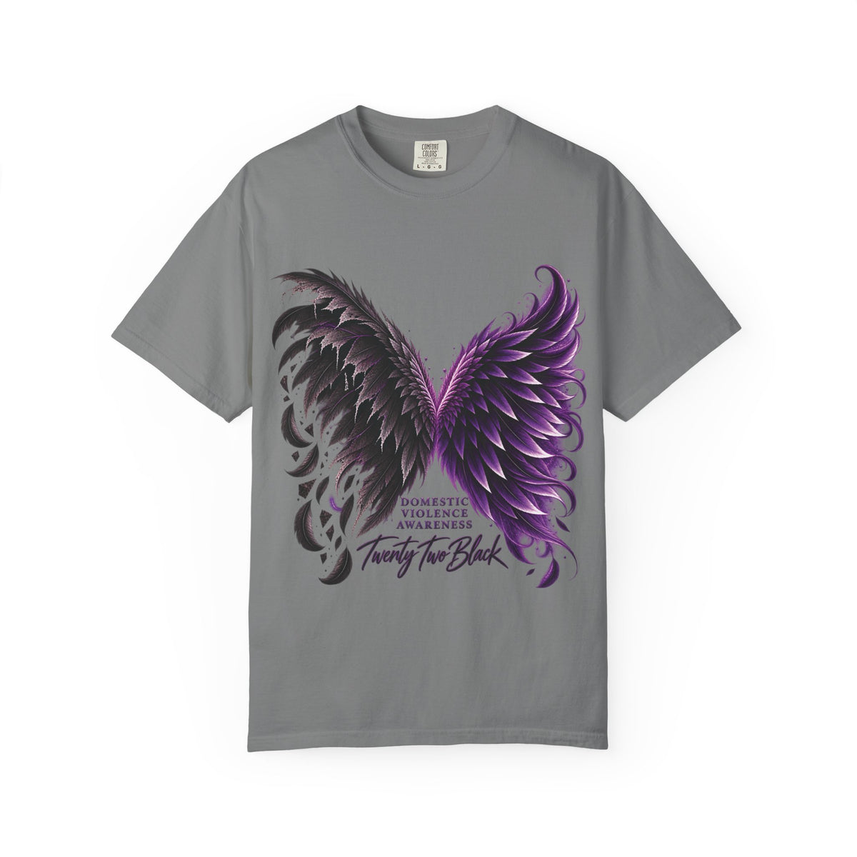 Domestic Violence Awareness Comfort Colors Tee — Twenty Two Black