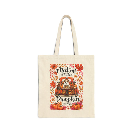 Meet Me at the Pumpkin Patch Canvas Tote Bag