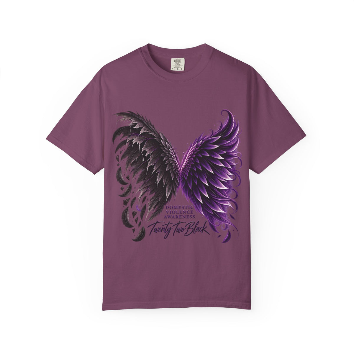 Domestic Violence Awareness Comfort Colors Tee — Twenty Two Black